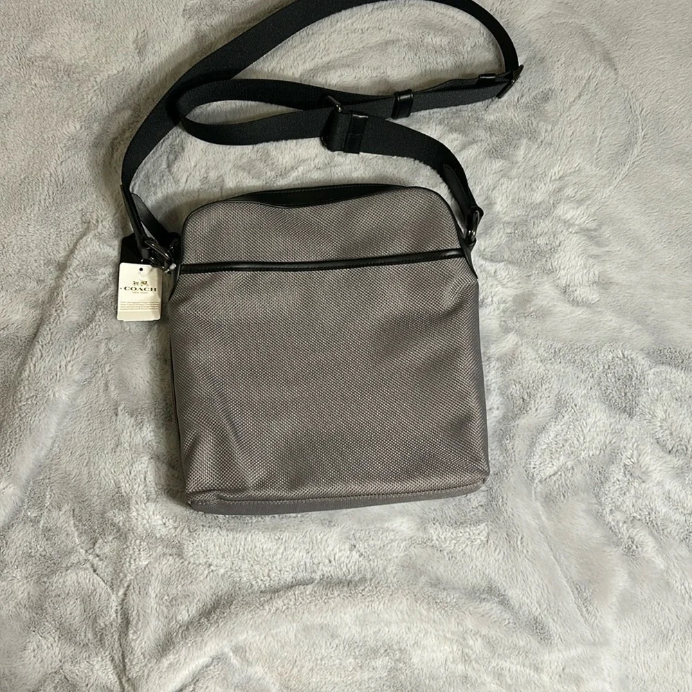 COACH F37609 Black and Gray Crossbody Messenger Bag NWT